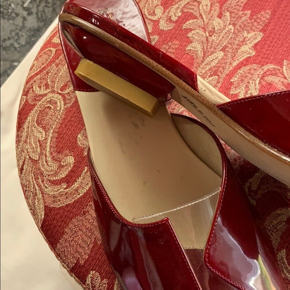 KATE SPADE SLIDES CRANBERRY RED PATENT 7B FLATS - Picture 4 of 8